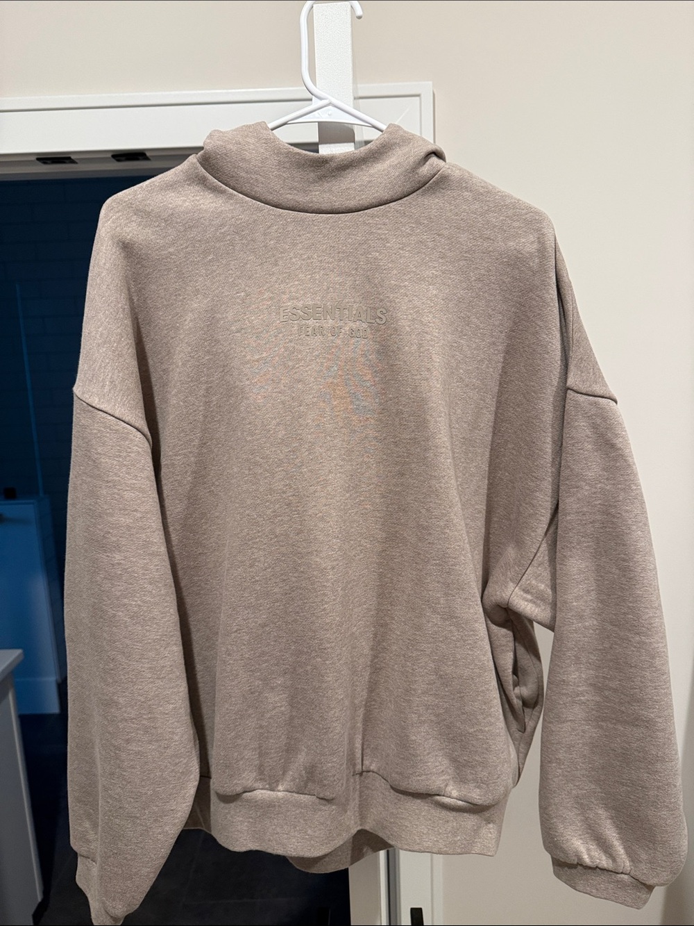 Essentials Men’s Taupe Turtleneck Sweatshirt